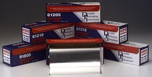 Durable Packaging Heavy Duty Aluminum Foil Roll  12&#034; Width x 500 Length