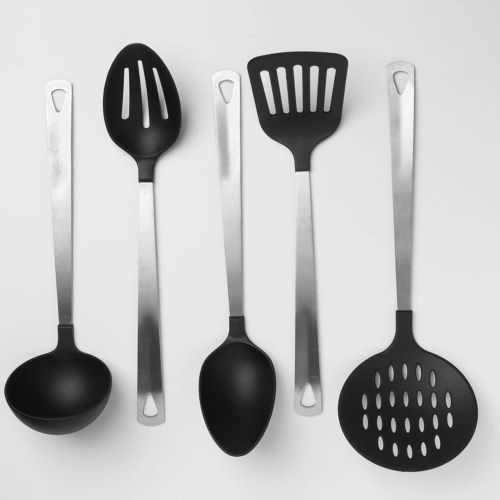 Prime pacific cook&#039;s corner 5 piece kitchen utensil set black for sale