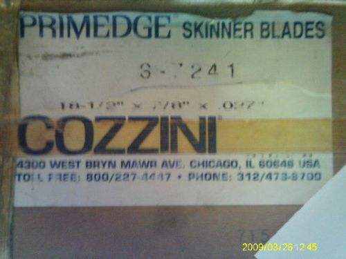 COZZINI PRIMEDGE  SKINNER 3-7241 18-1/2 X 7/8&#034; X .027 BLADES 100 PACK