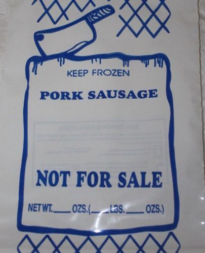 100 - 2 LB Pork Sausage Bags Ground Meat Chub Freezer FREE SHIPPING