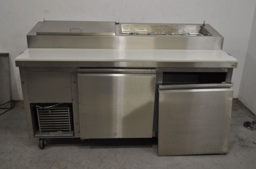 Coldtech commercial cpt16871 70&#034; pizza prep table stainless steel ct2 for sale