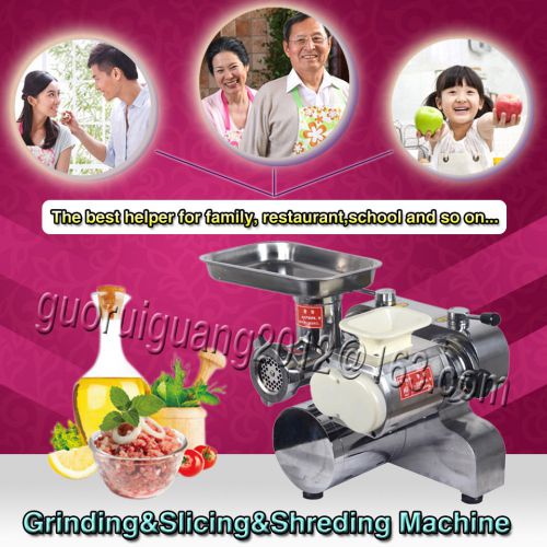 Stainless steel meat slicer mincer grinder, meat cutting machine,