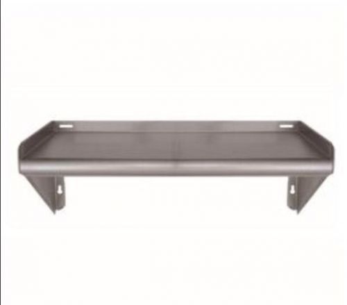 18 X 60 Wall Mount Shelf Stainless Steel 1&#034; Three Side Up NSF