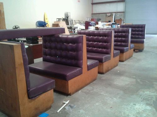 Custom Purple Restaurant Booths and tables