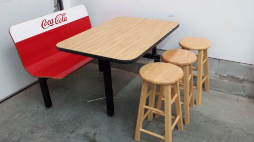 Booth Dining &#034;Coca Cola&#034; Diner Table Plymold Monterey Series Restaurant Seating