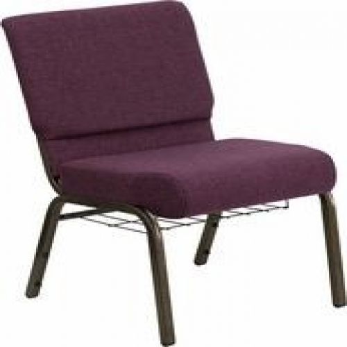 Flash Furniture FD-CH0221-4-GV-005-BAS-GG HERCULES Series 21&#039;&#039; Extra Wide Plum C