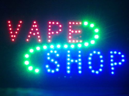 LED Sign &#034;VAPE SHOP&#034; like Neon Bright  19&#034;x10&#034; vapor, E-LIQUID,  E- cigarette