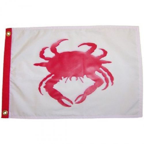 Crab flag outdoor boat flag 12x18 inches seafood restaurant advertising sign new for sale