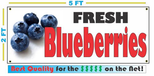 Full Color FRESH BLUEBERRIES BANNER Sign NEW Larger Size Best Quality for the $