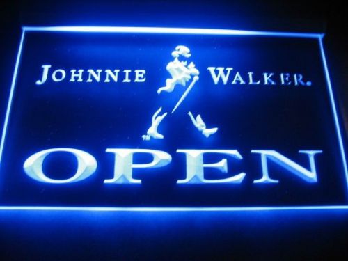 Johnnie walker open logo beer bar pub store light sign neon w205 new for sale