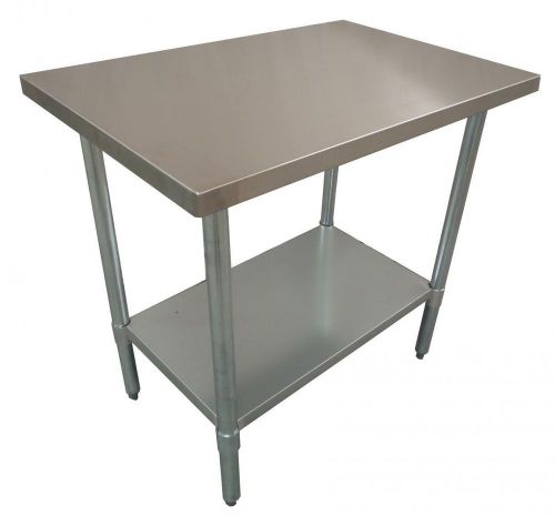 610 x 610mmFULL #430 S/STEEL COMMERCIAL NON FOOD GRADE PREP OFFICE BENCH TABLE