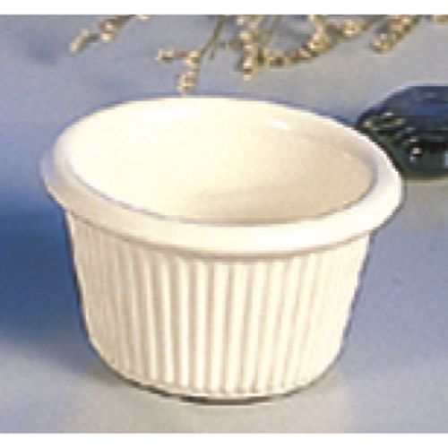 1 DZ 1.5 OZ Non Breakable Fluted Melamine Ramekin Ramekins White ML507B NSF NEW