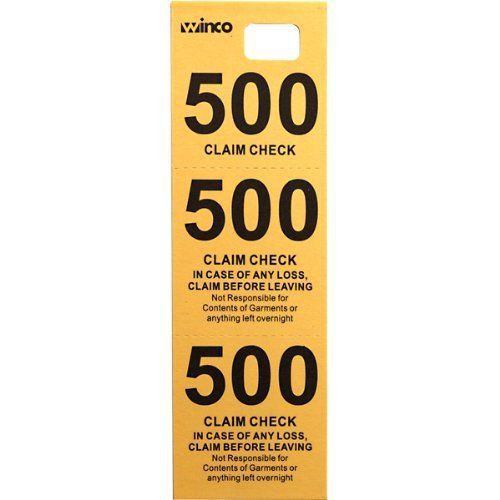 NEW Winco CCK-5YL Coat Check