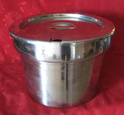 Dura-Ware Model 7711 Round Steam Table SS Pot with Lid * 11 Quart