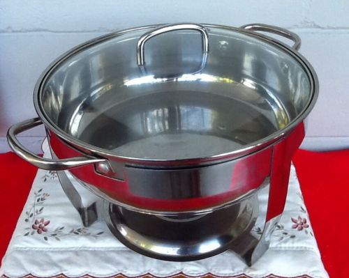 PHILIPPE RICHARD COLLECTION 5 QT STAINLESS COVERED CHAFING DISH WITH TRAY