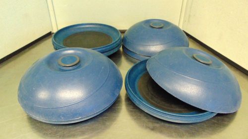 4 Aladdin Temp Rite Plates &amp; Covers Onyx Blue 5,603,858 &#034;Heat on Demand&#034;  S223