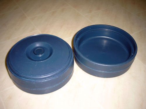 2 BLUE CAMBRO TYPE INSULATED FOOD DOMES PLATE COVERS 8&#034;