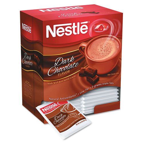 Nestle Instant Hot Cocoa Mix - Dark Chocolate - 0.71 oz. packets - 50/Box