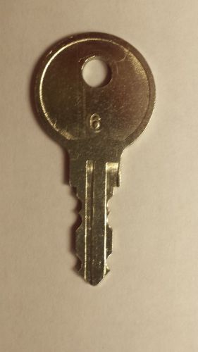 Silver # 6 key for toy vending machine. Free Shipping New