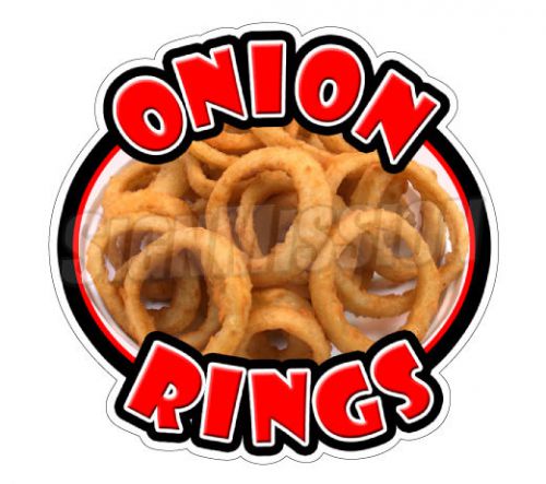 ONION RINGS Concession Decal sign fried ring cart trailer stand sticker deep