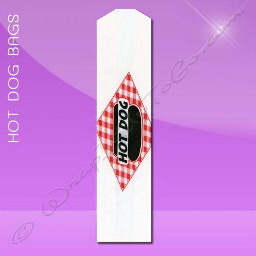 Hot Dog Bags – Conventional – 3 x 2 x 12 – Printed Hot Dog