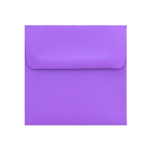 25 5.5 x 5.5 Perfectly Purple Square-Flap Envelope - 5 1/2 x 5 1/2