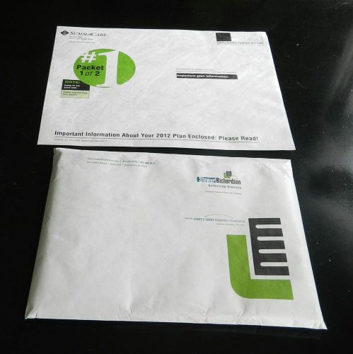 Custom printed tyvek shipping envelopes 9 x 12&#034; 1000/lot 2 color printing brand for sale