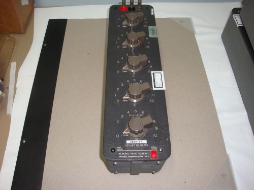 Genrad general radio gr  1432-n precision ohm decade resistor box for sale