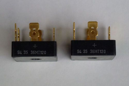 36MT120 Three Phase Bridge Rectifier, 35A 1200V, lot of two