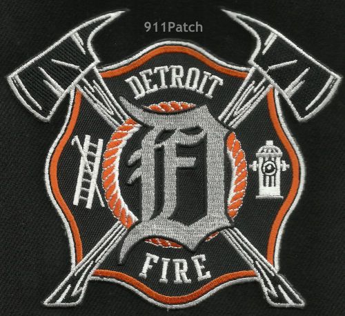 Detroit, mi - cross axes ladder firefighter patch fire department for sale