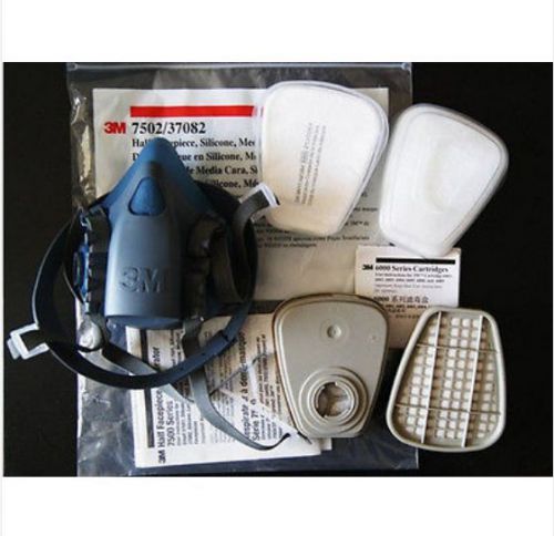 3m 7502 7 piece suit respirator painting spraying face gas mask for sale