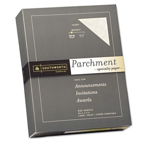 NEW SOUTHWORTH 984C Parchment Specialty Paper, Ivory, 24 lbs., 8-1/2 x 11,