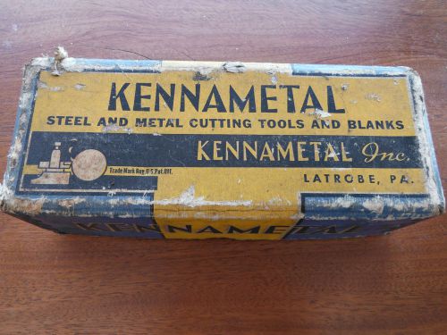 Vintage Kennametal cutting tools and blanks in box 9-10 lbs.