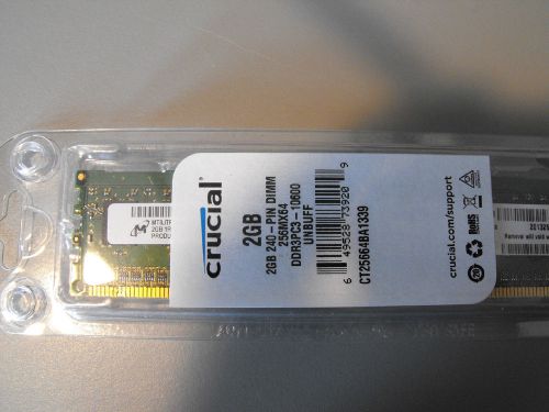 CRUCIAL 2 GB 240-PIN DIMM 256X64 DDR3 PC3-10600 UNBUFF