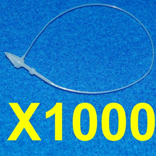 3&#034; 1000 snap lock pin security loop plastic tag fastener cable no tag gun needed for sale