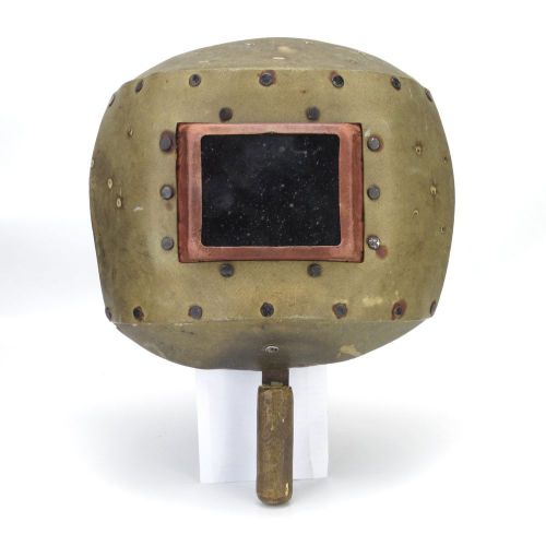 Vintage welding mask shield hood helmet fireproof cardboard great decoration #11 for sale