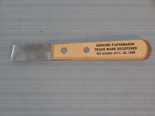 Nos genuine papermaker knife 2 1/4&#034; blade no guard for sale