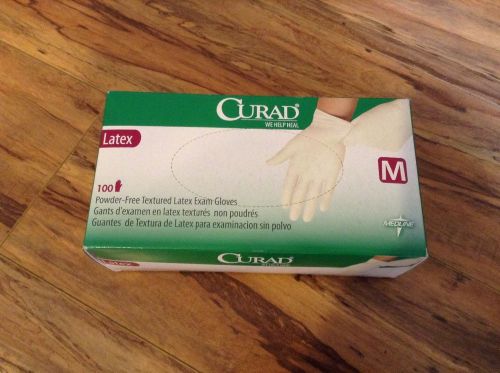 Curad Latex examination glove, size M- box of 100