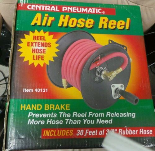 Central pneumatic air hose reel