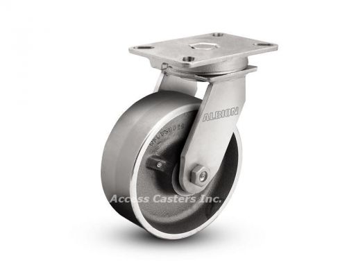 90fs08501s albion swivel plate caster, 8&#034; forged steel wheel, 3500 lb capacity for sale