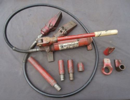 Matco PP417 4 Ton Hydralic Hand Pump plus 9 tools/attachments