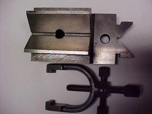 Starrett offset #567  &#034;v&#034; block with clamp for sale