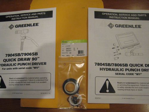 Greenlee 7804SB hydraulic punch seal kit # 34297