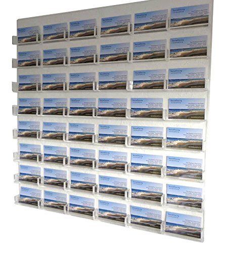 Business Card Holder Wall Mount Display Stand Organizer Rack Cards 48