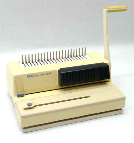 Gbc image-maker 2000 im2000 manual plastic comb punch binding binder machine for sale