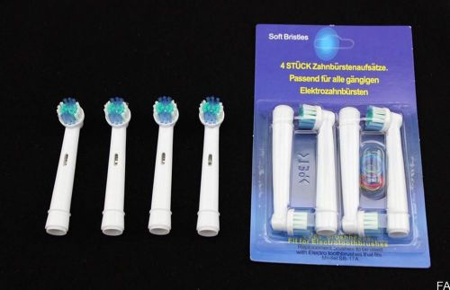 Electric tooth brush heads replacement for braun oral b flexi soft 17aa for sale