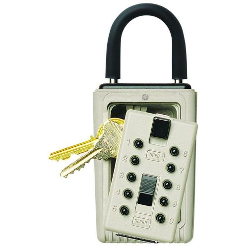 KEYSAFE Portable Pushbutton Combination 3-Key Lockbox Lock Padlock NEW