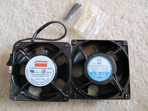 120 volt fan lot 2 - dayton 4wt46 - orion oa109-11-1 tb both are a 120mm for sale