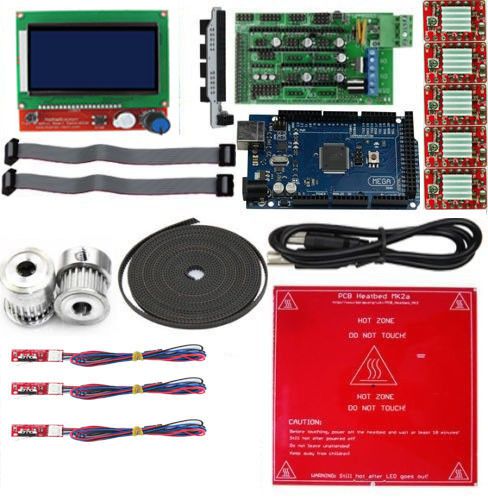 Ramps 1.4 + A4988 + Mega2560 R3 + LCD 12864 3D Printer Controller Kit For RepRap