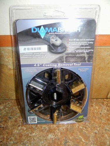 New Diamabrush # 9204501202 4.5&#034; Coating Removal Tool for Hand Grinder.